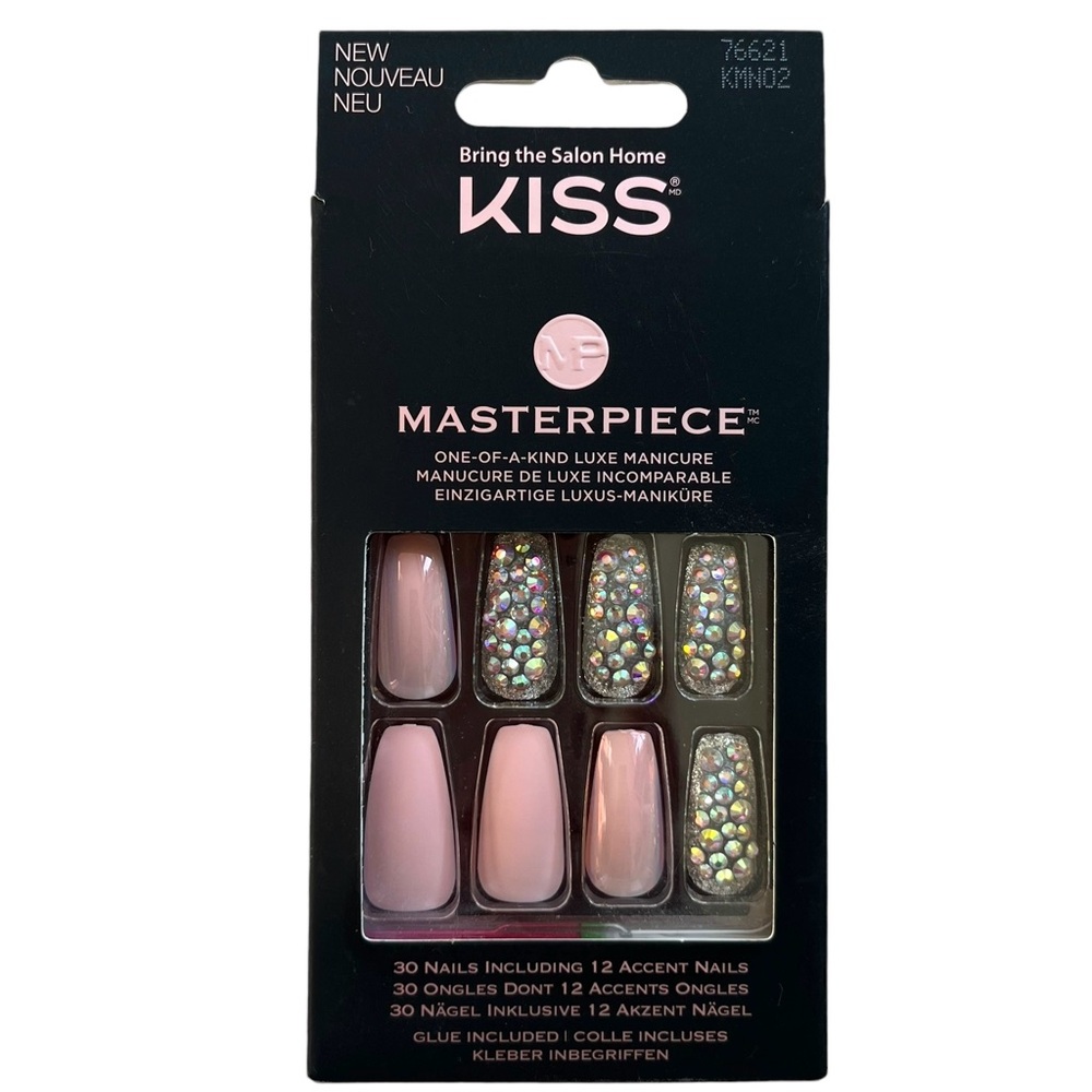 Kiss Nails Masterpiece NIB Everytime I Slay Gel Press On